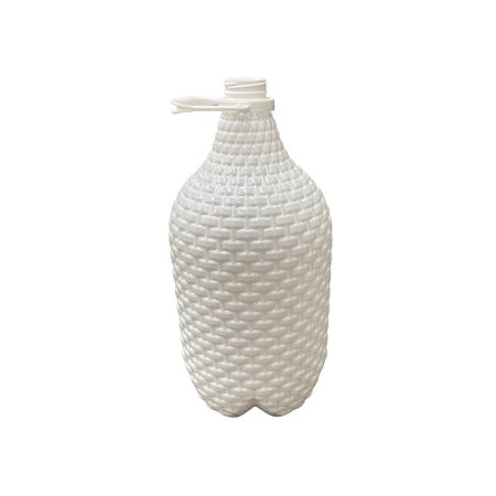 Garrafão palhinhas em plástico de 5 lt branco com asa, preço do garrafão mais a tampa.