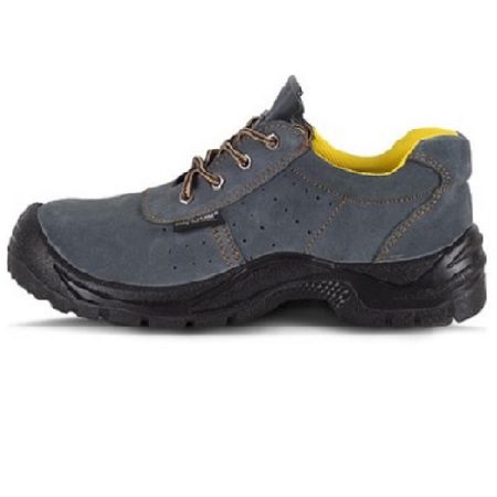 Sapato biqueira e sola aço de camurça: -anti estático, -resistente a óleos e a ácidos, capacidade anti-escorregamento.