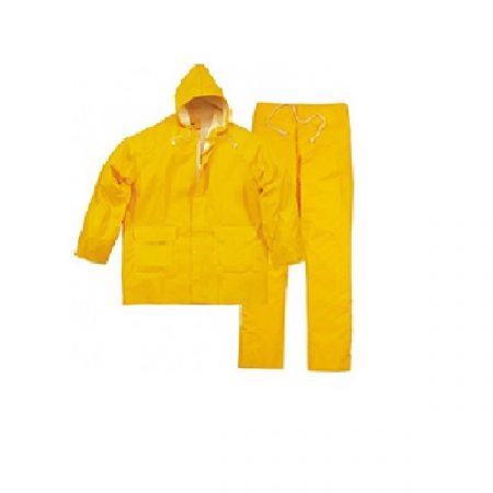 O fato impermeável  é uma peça de vestuário projetada para proteger o usuário contra a água e a humidade.