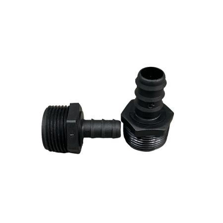 Casquilho com rosca macho de 1/2" e de 3/4" para tubo de 12, 16 ou 20mm.