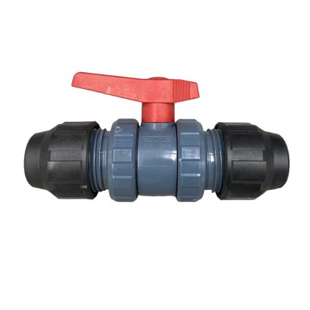 Válvula esfera fitting, vai direta ao tubo onde engata. Medidas diversas disponíveis.