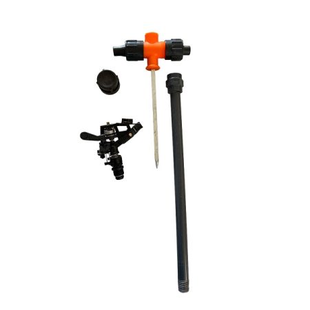 Aspersor CO30 composto por, aspersor sectorial com rosca de 1/2", base de cavilha alta com 60cm e prolongador.