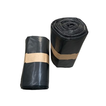 Saco preto grosso com medida 800x1200, cada rolo traz 10 sacos e cada saco completo traz 10 rolos.